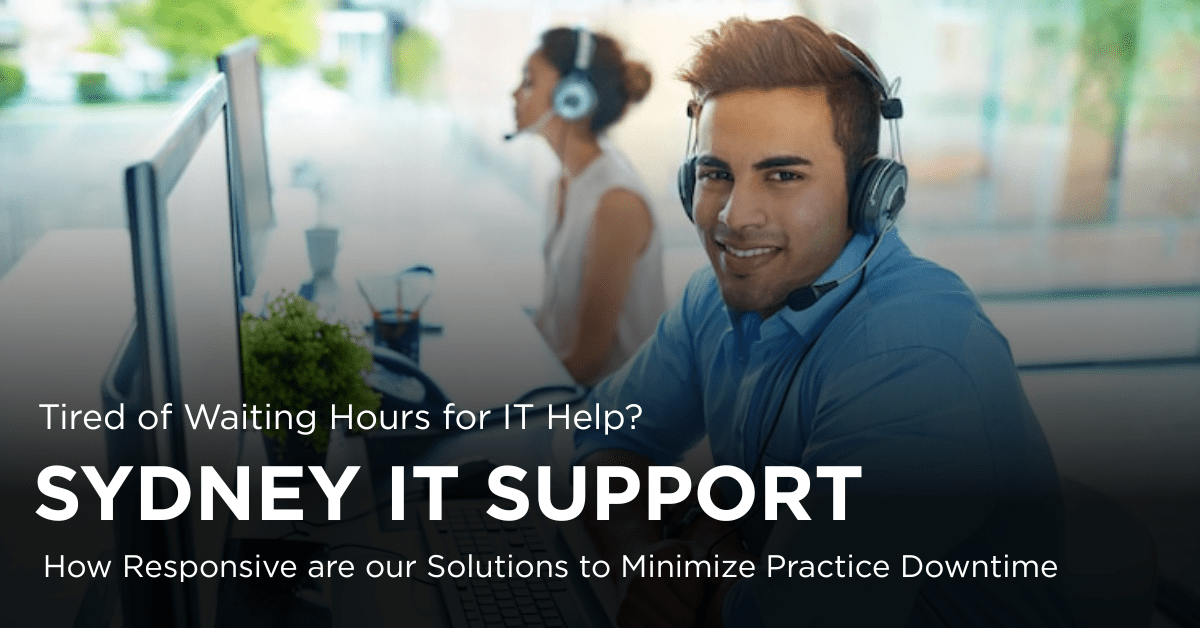 Proactive Sydney IT support team monitoring healthcare IT systems to ensure seamless patient care and data security