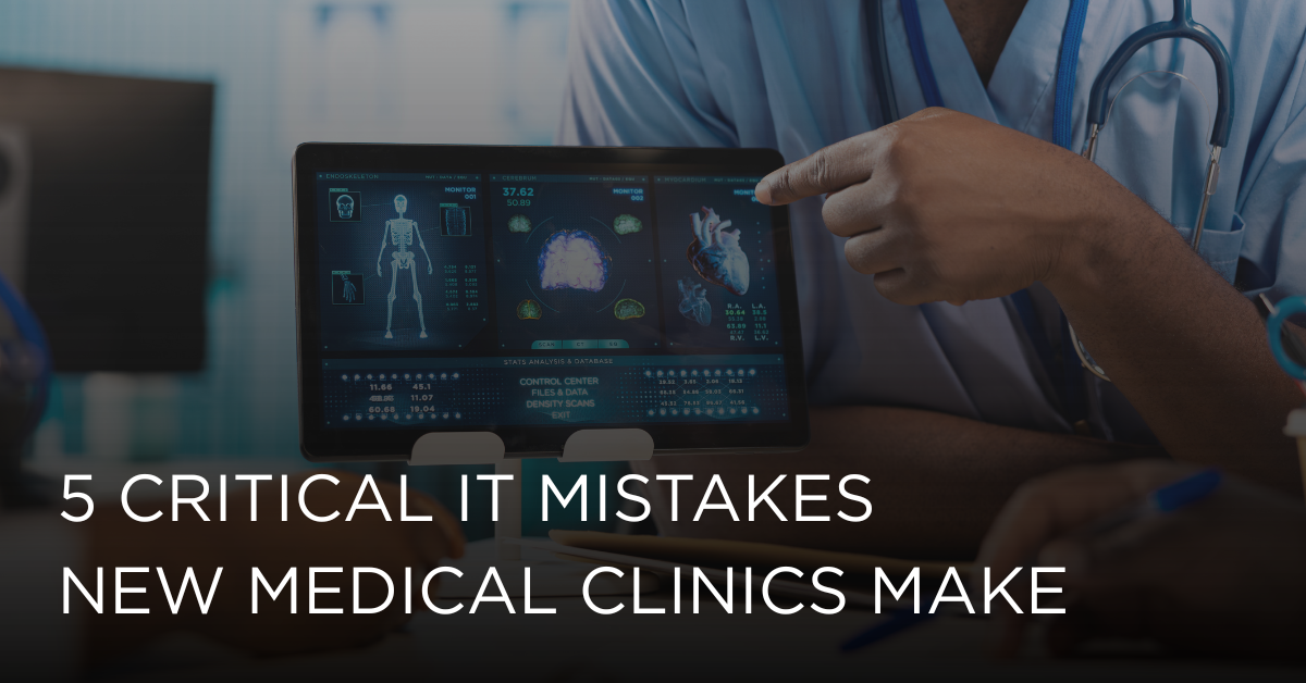 Medical IT setup for new clinics in Australia showing secure systems, compliance tools, and professional healthcare technology infrastructure