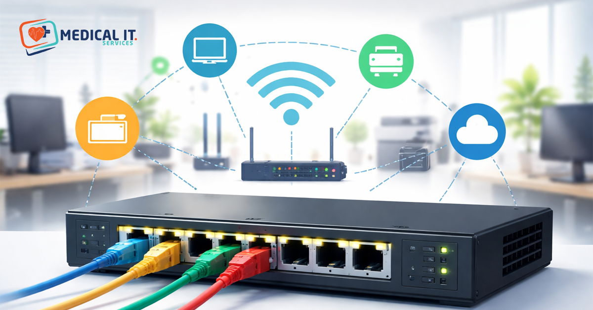What is a network switch and what does it do device