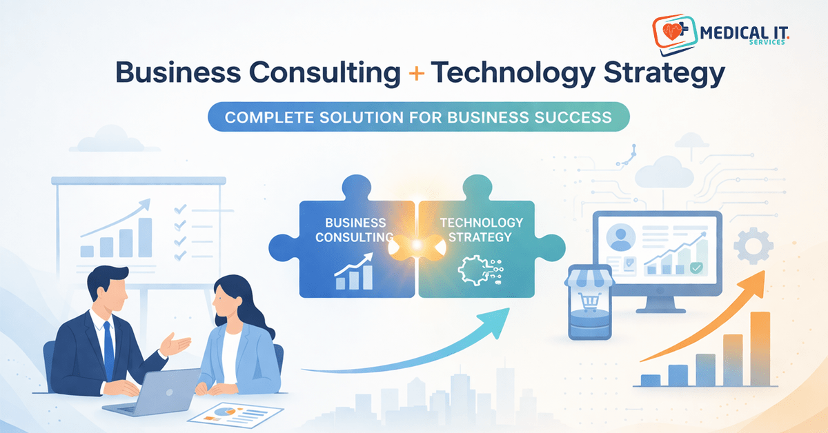Business consulting and technology strategy concept