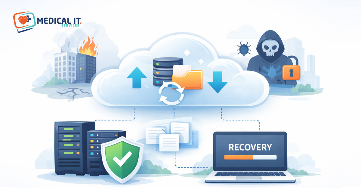 Disaster recovery as a service cloud backup concept