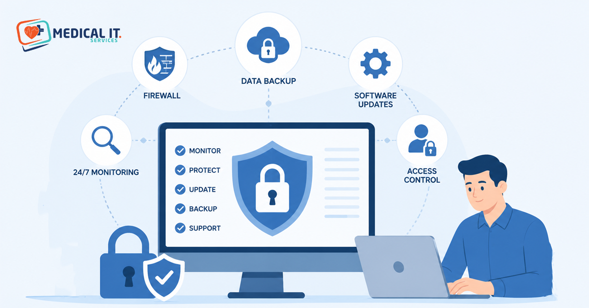 Managed service provider cyber security support
